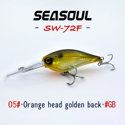 SEASOUL Series Crank bait SW-72F Sea Fishing Luya Floating Water Bait