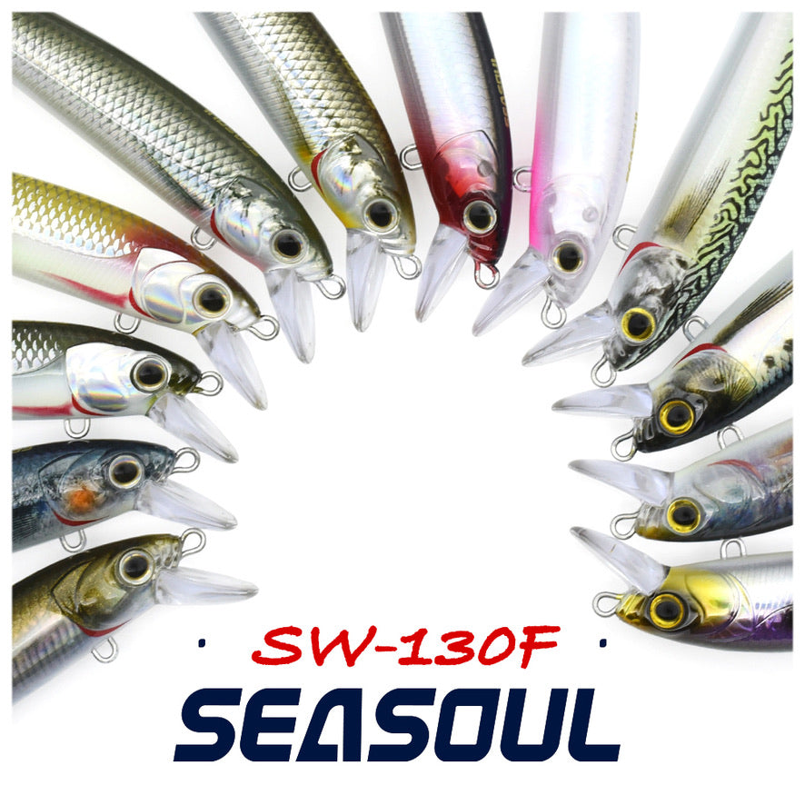 SEASOUL Series Three Hook Minnow SW-130F Sea Fishing Luya Floating Water Bait