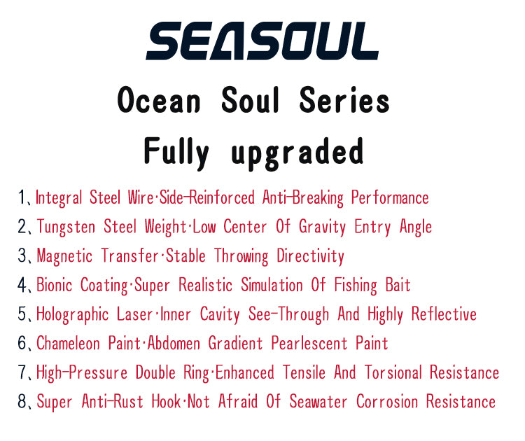 SEASOUL Series Pumping Minnow SW-120F Sea Fishing Luya Bait, Sea Perch Black Bream