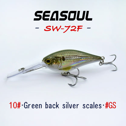 SEASOUL Series Crank bait SW-72F Sea Fishing Luya Floating Water Bait