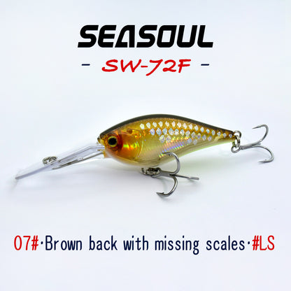 SEASOUL Series Crank bait SW-72F Sea Fishing Luya Floating Water Bait