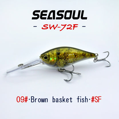 SEASOUL Series Crank bait SW-72F Sea Fishing Luya Floating Water Bait