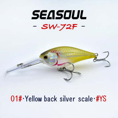 SEASOUL Series Crank bait SW-72F Sea Fishing Luya Floating Water Bait